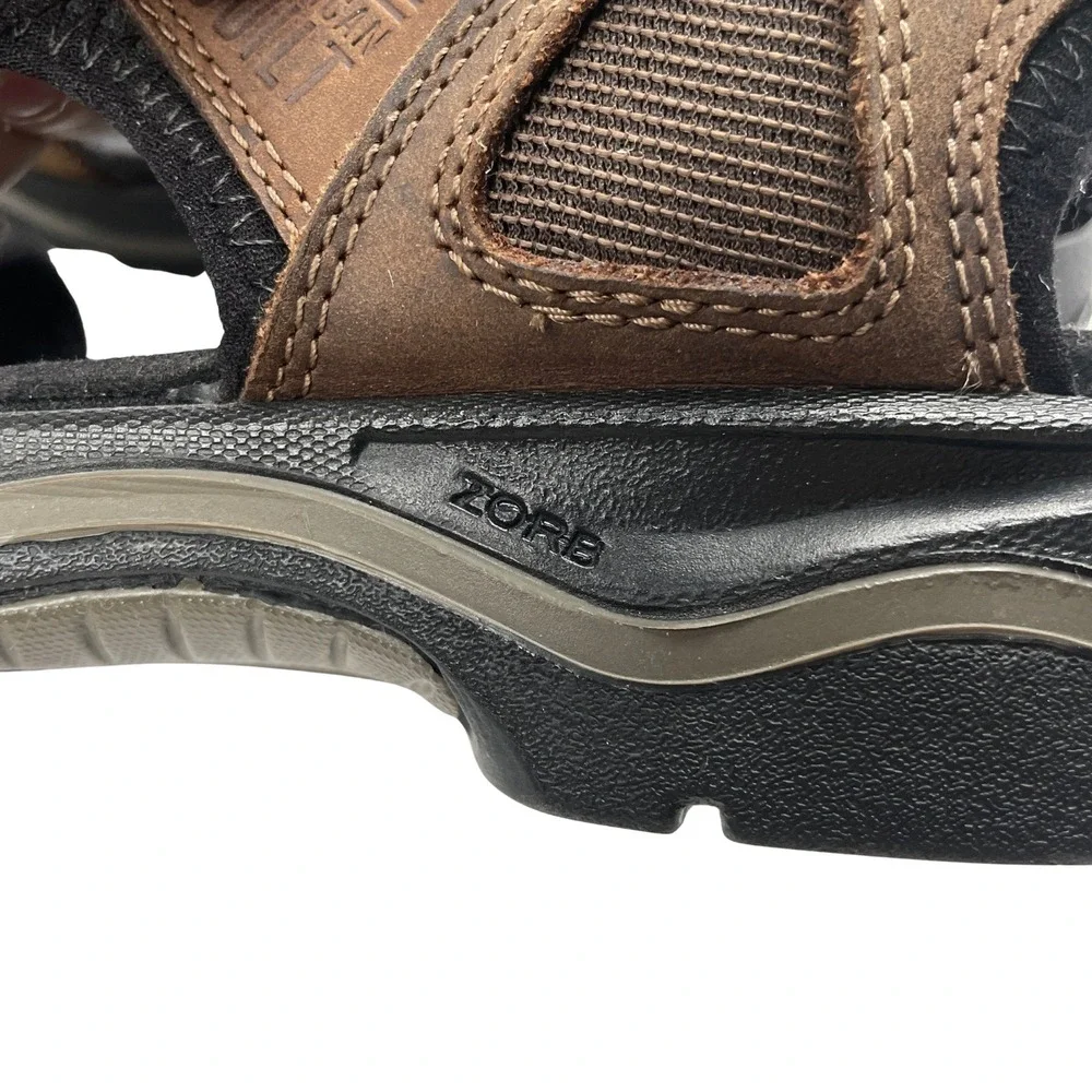 KEEN Rialto 3 Point Mens Sandals US 9‎ M Leather Hiking Outdoor Brown 1016643